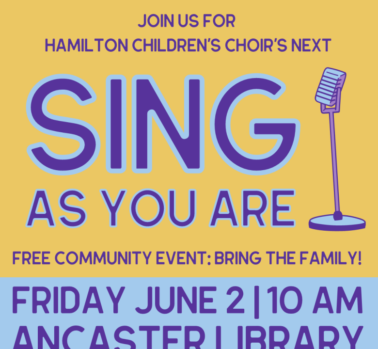 Hamilton Children's Choir | Come Sing With Us!