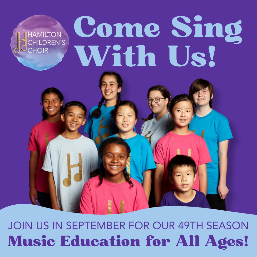Hamilton Children's Choir | Come Sing With Us!